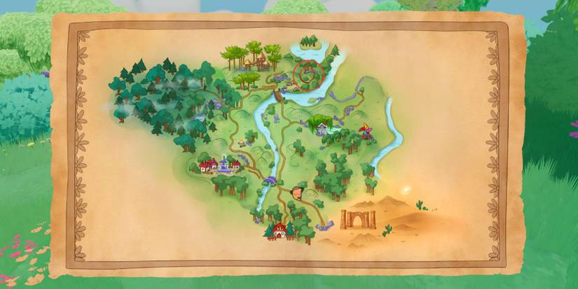 paleo pines dandelions map location