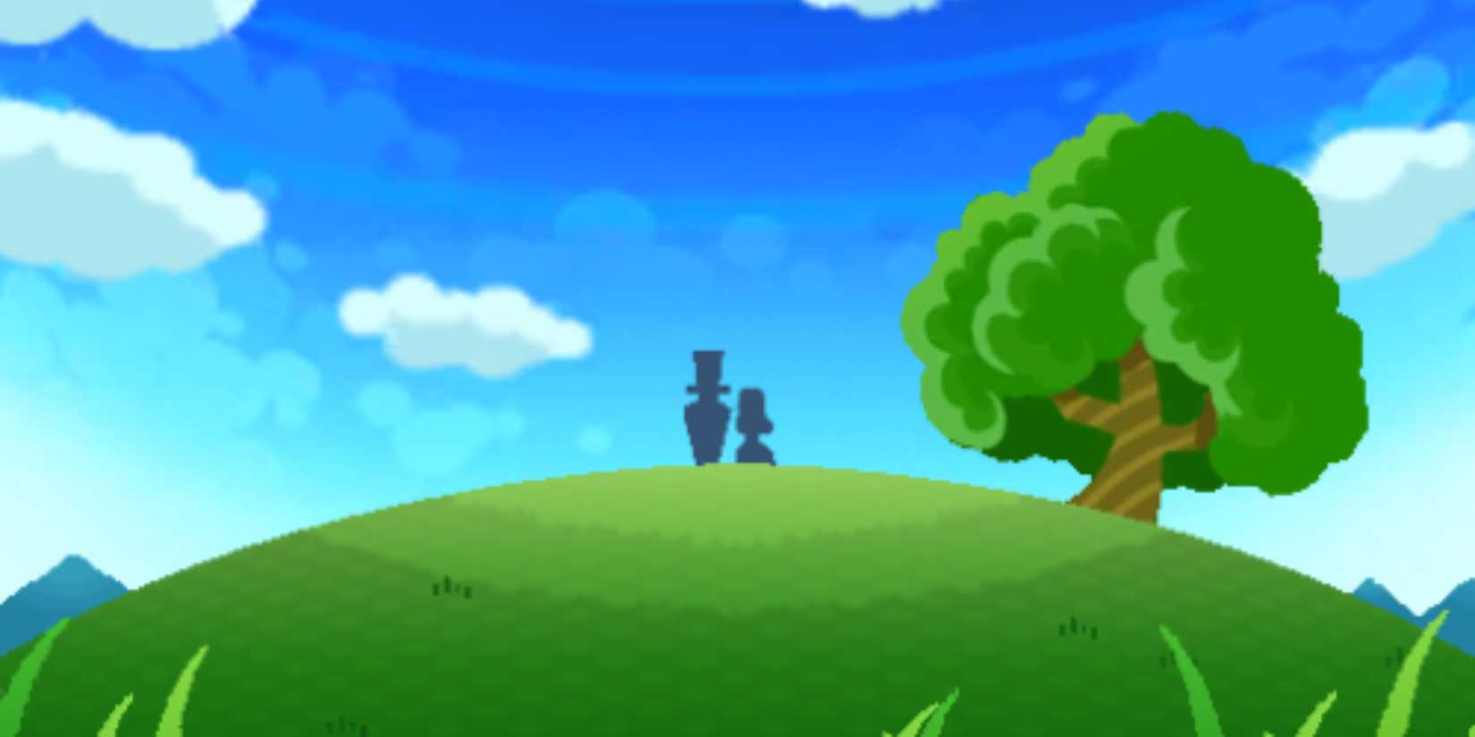 Count Bleck and Tippi at the end of Super Paper Mario