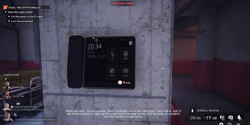 payday 3 - rock the cradle it room - lure accountant