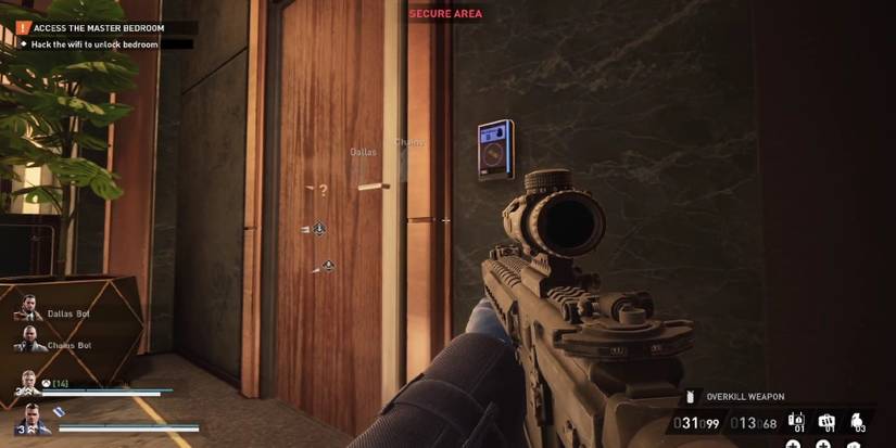 payday 3- touch the sky keycard - blue keypad