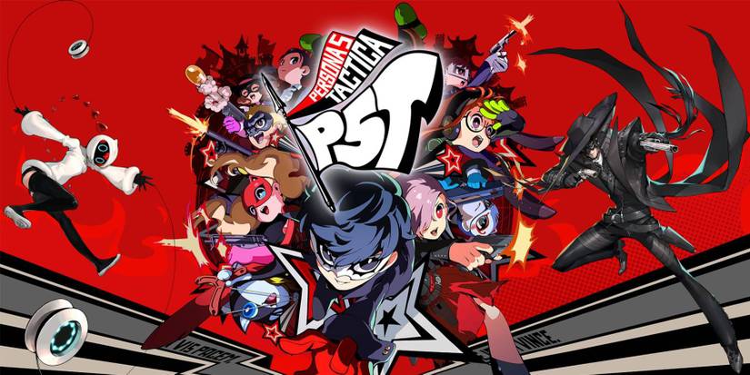 Persona 5 Tactica art with Sophia and Zenkichi from Persona 5 Strikers