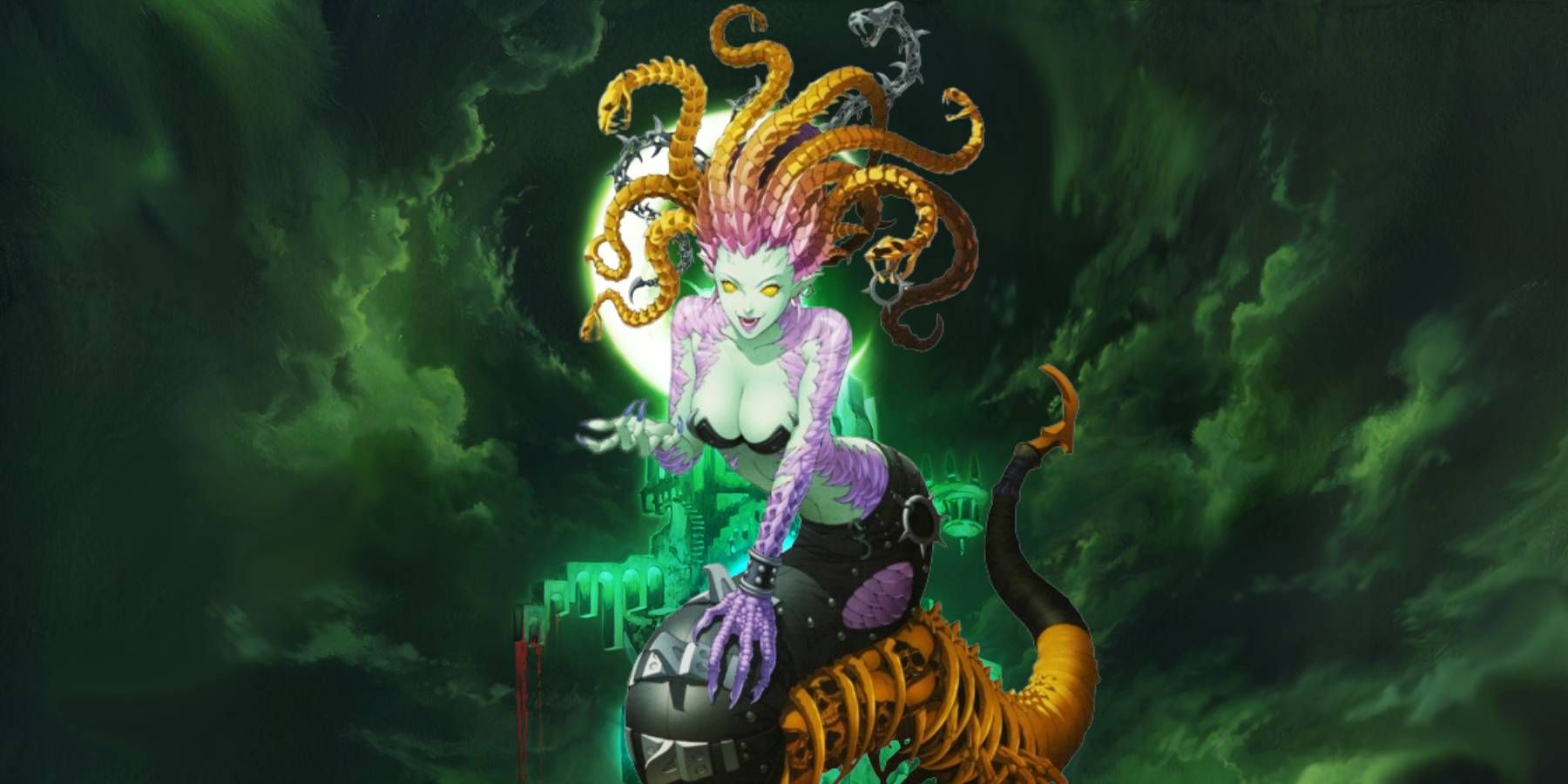 Medusa from Shin Megami Tensei over Tartarus from Persona 3