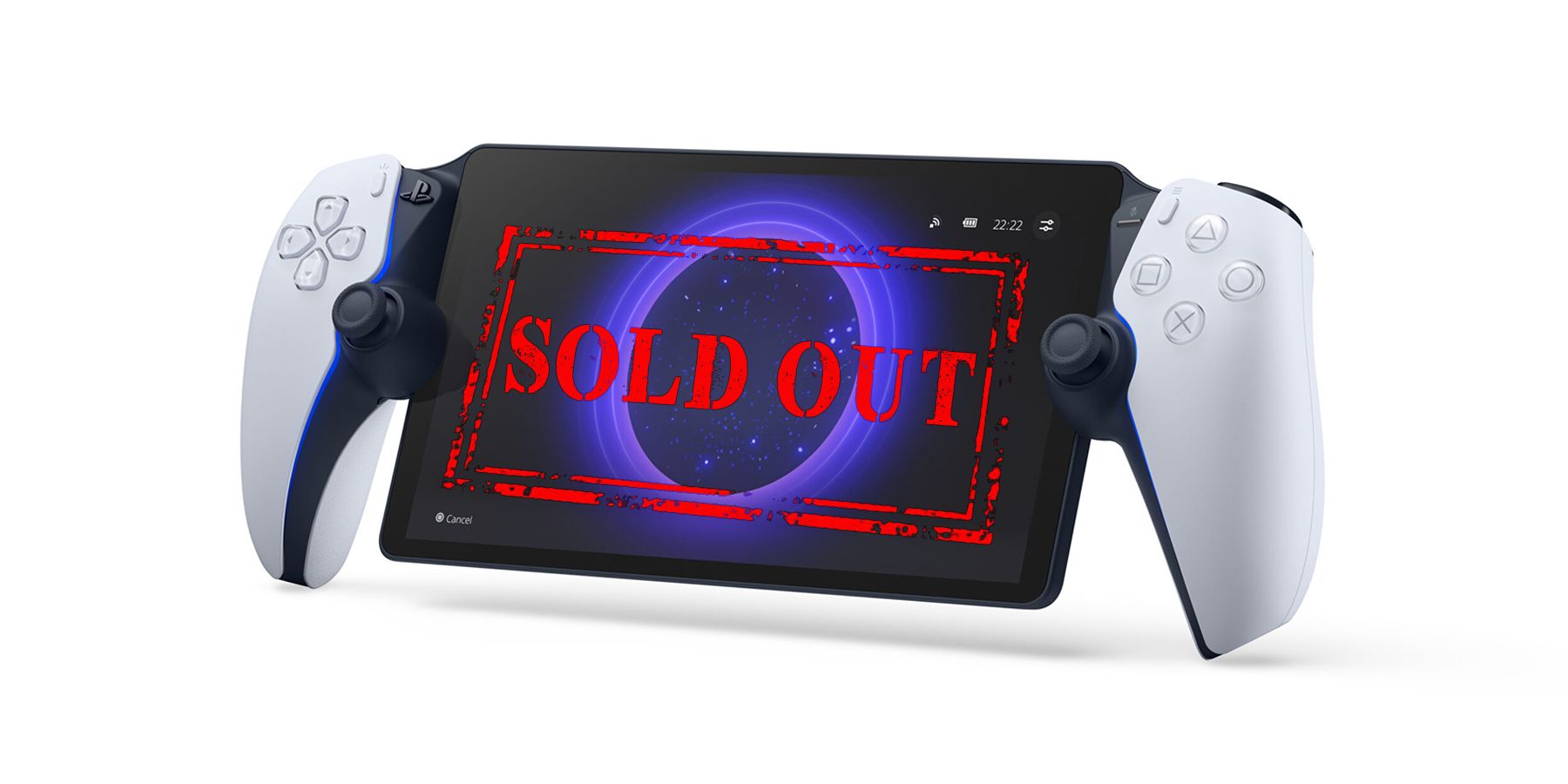 PlayStation Portal displaying red sold out stamp