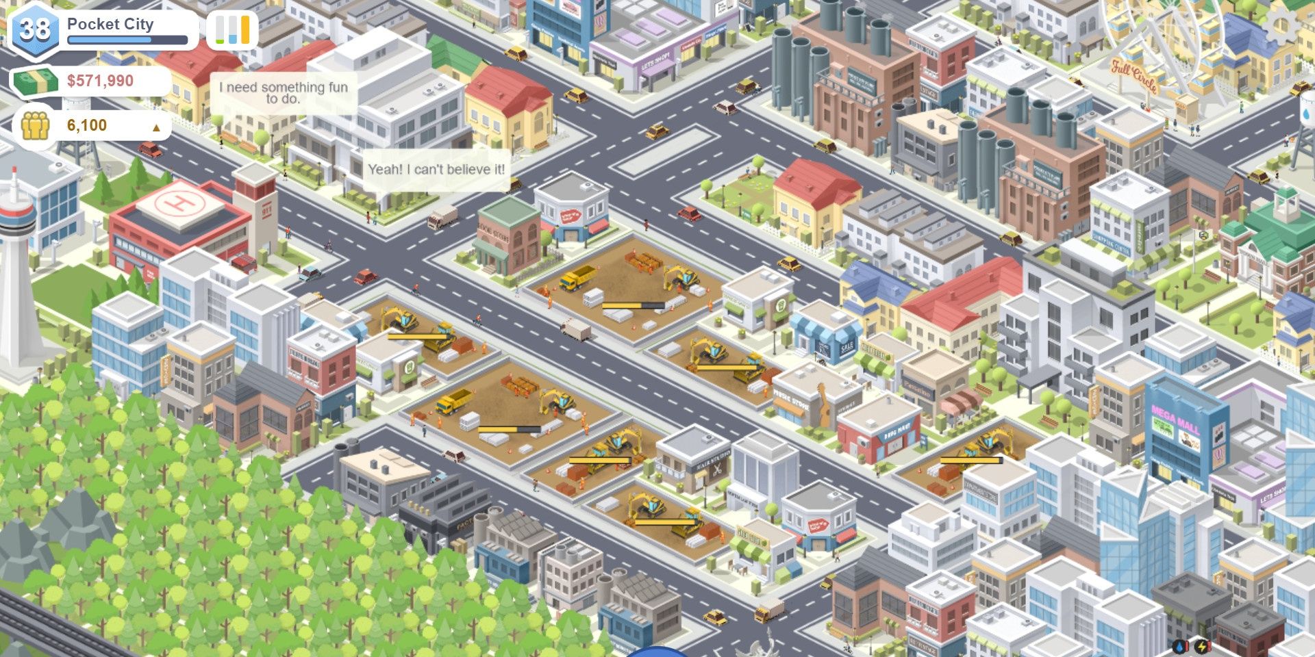 An image of a panoramic view of the city in Pocket City