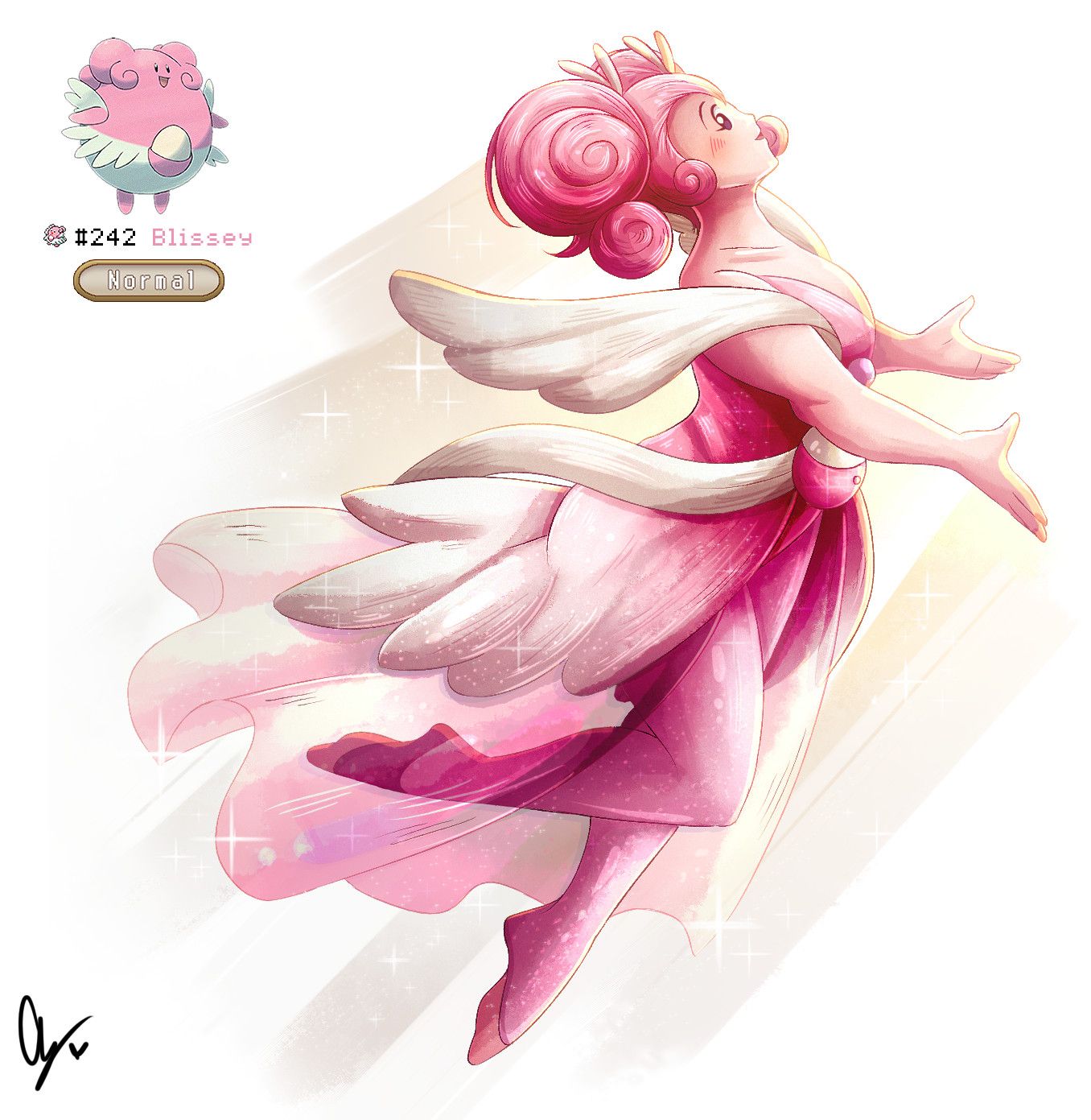 pokemon-blissey-human-fanart