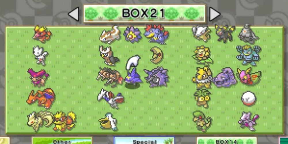 Gameplay screenshot from Pokemon Box Ruby & Shappire 