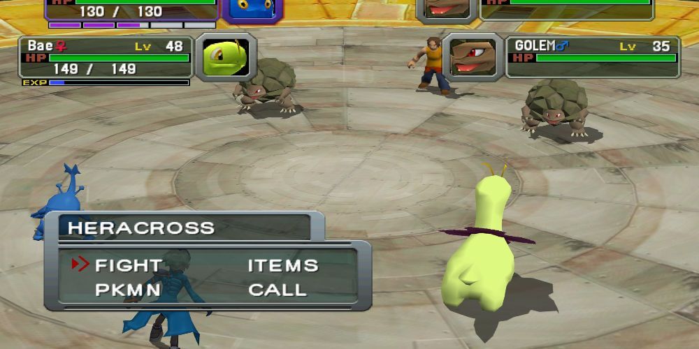 Gameplay screenshot from Pokemon Colosseum 