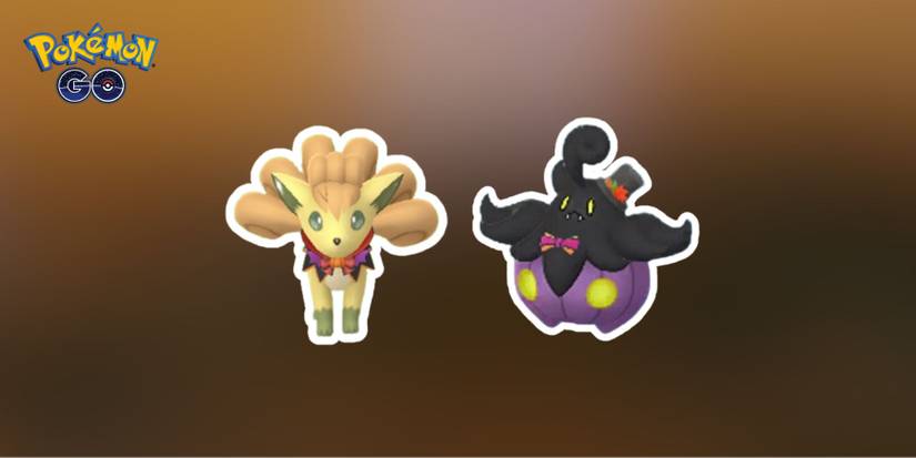 Pokemon GO Shiny Spooky Festival Vulpix and Shiny Spooky Festival Pumpkaboo