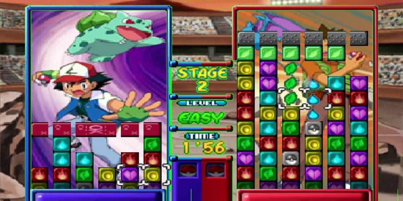 Gameplay screenshot from Pokemon Puzzle League 