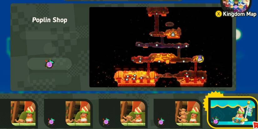 interacting with poplin shop on the map