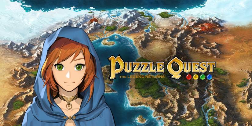 Promo art featuring characters in Puzzle Quest