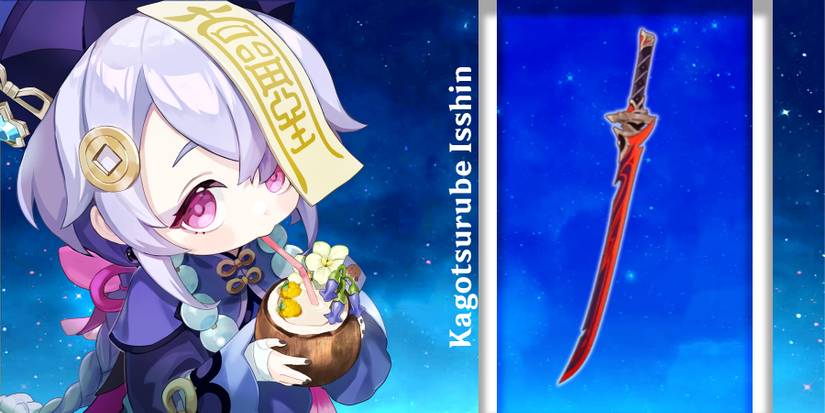 qiqi using kagotsurube isshin in genshin impact