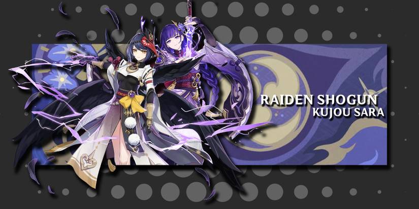 raiden shogun and sara pair in genshin imapct
