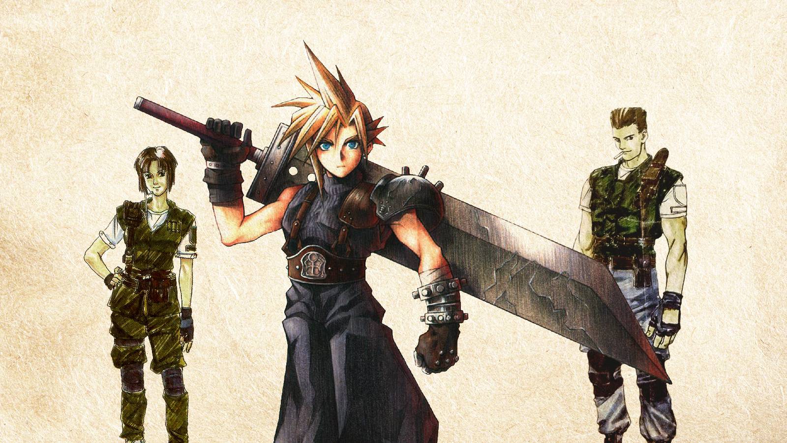 resident evil and final fantasy 7 ps1 characters