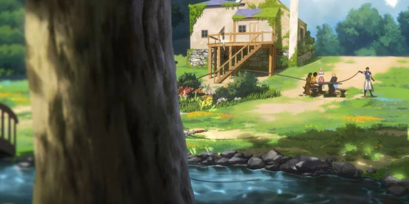 Richter Belmont showcasing his whip and knife skills