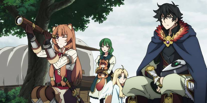Rising of the shield hero Naofumi and his companions
