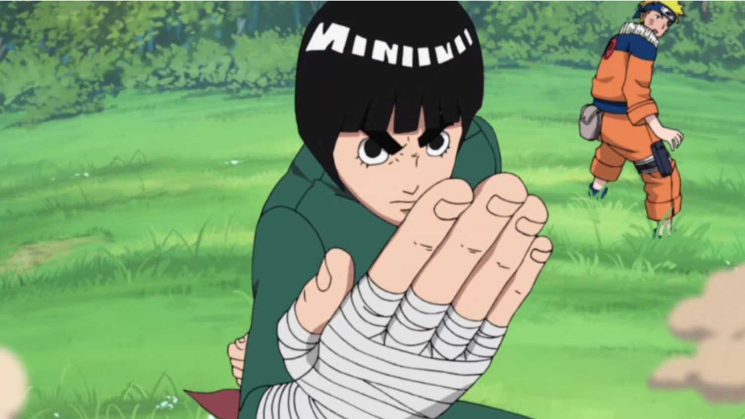 Rock Lee, the taijutsu specialist who defies limitations.