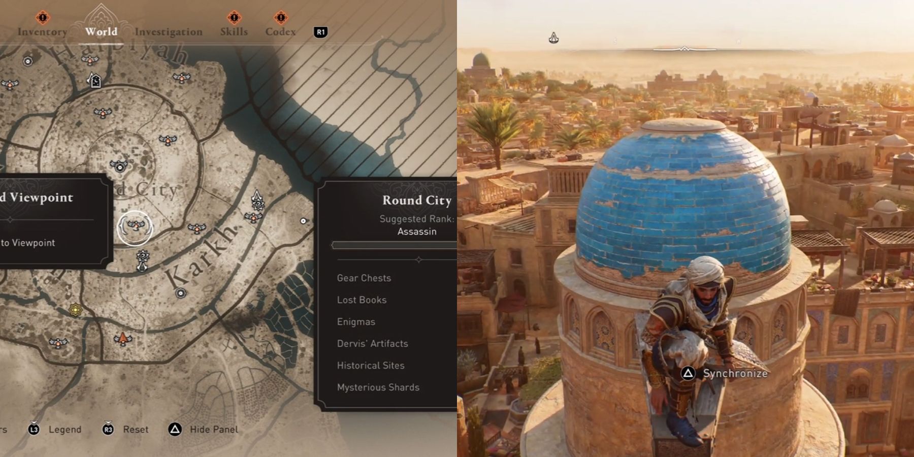 round city southern viewpoint assassin creed mirage