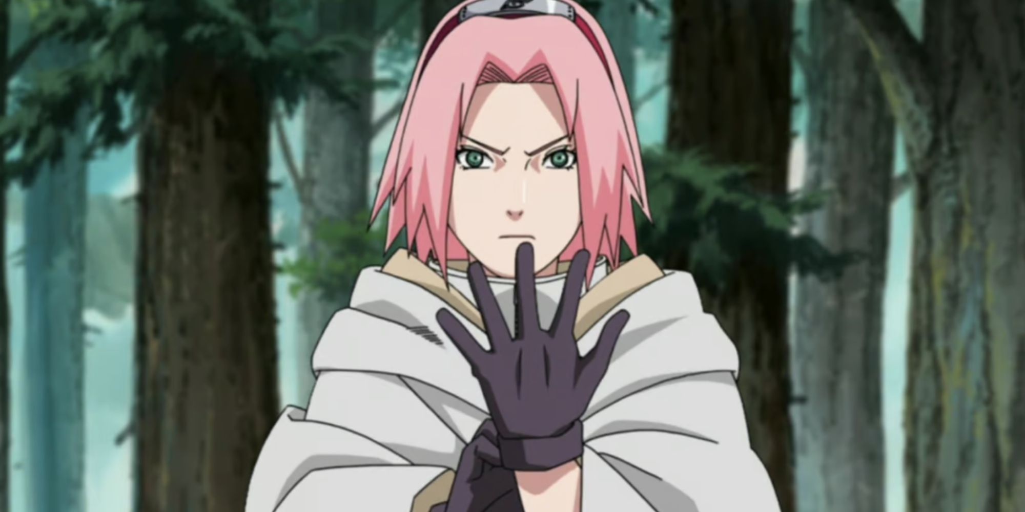 sakura puts on her gloves