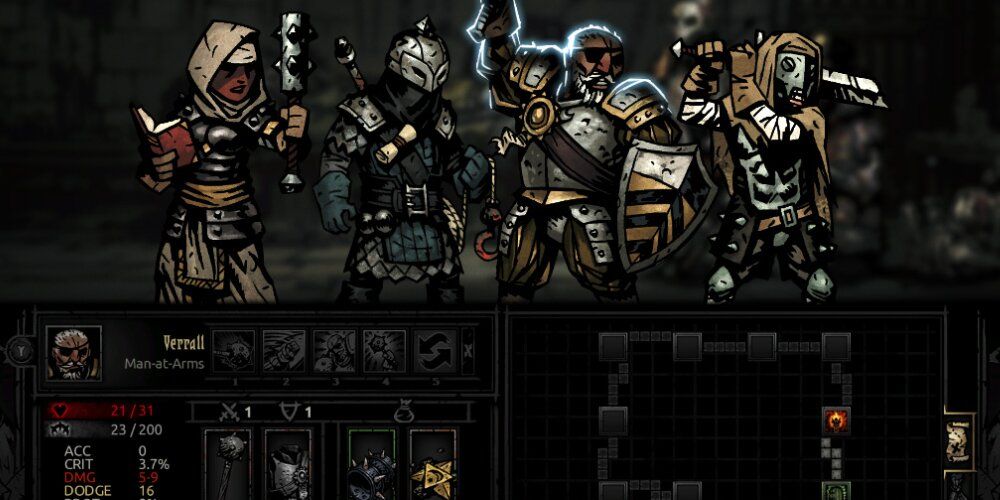 Full Party In Darkest Dungeon