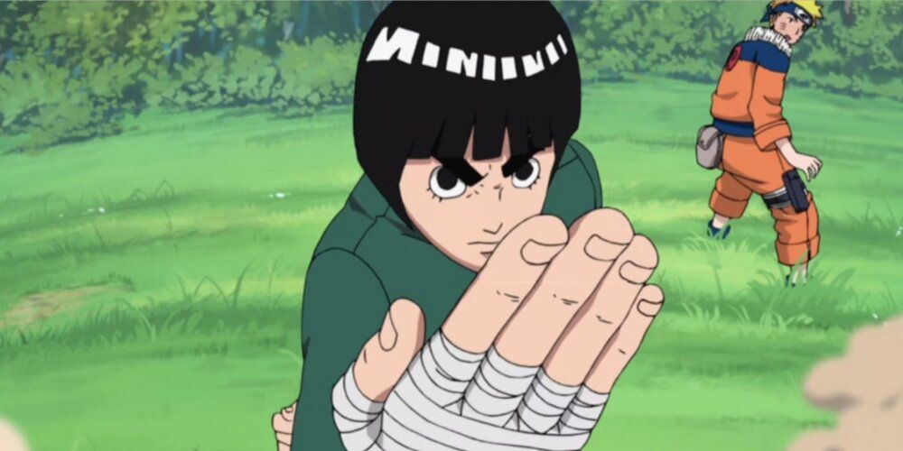 Rock Lee With Naruto In The background