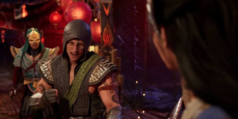 Reptile About To Fight Kitana Mortal Kombat 1