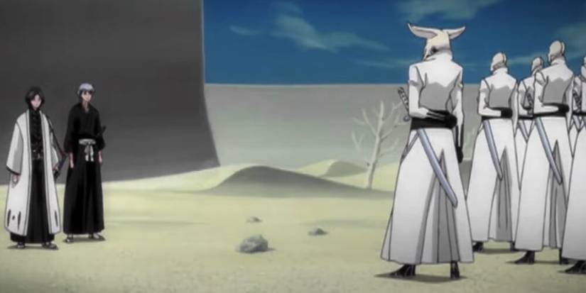 Unohana Facing Off Against The Exequairs