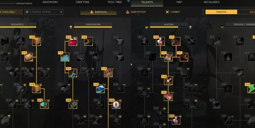 Talent Tree In Icarus