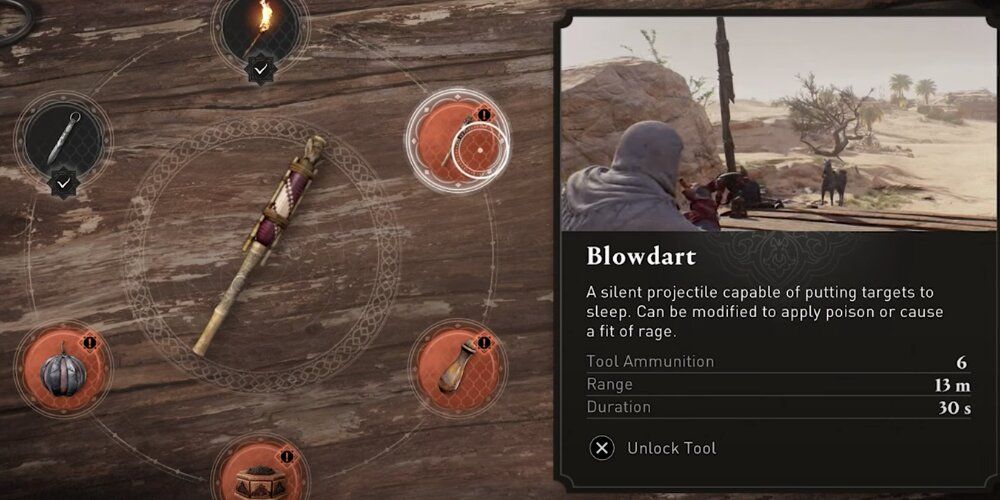 Blowdart Description In Assassin's Creed Mirage