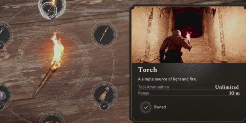 Torch Description In Assassin's Creed Mirage