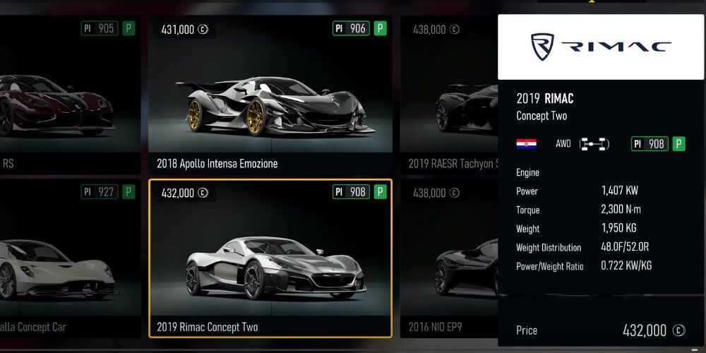 Most Expensive Cars In Forza Motorsport