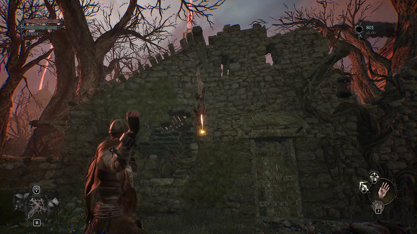 Throwing a rock at an item in Lords of the Fallen