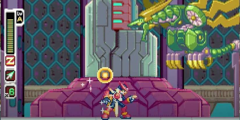 Zero Facing Off A Mecha Dragon