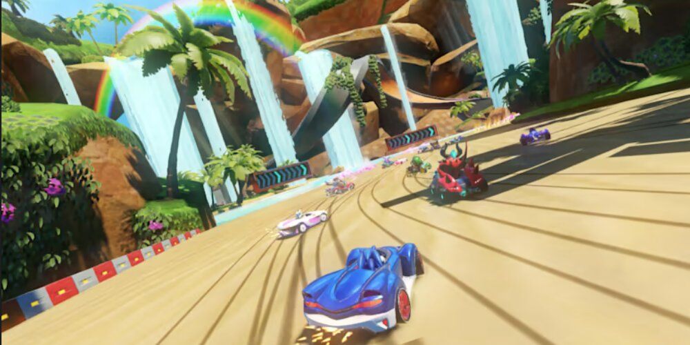 Sonic In A Race With Other Characters