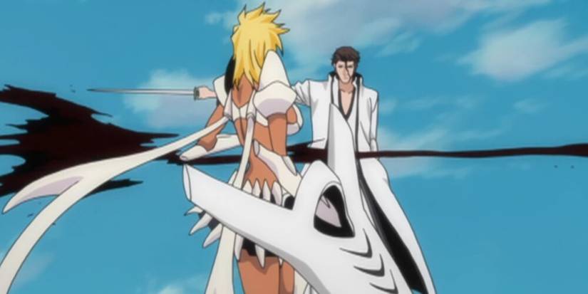 Aizen Slashing Harribel 