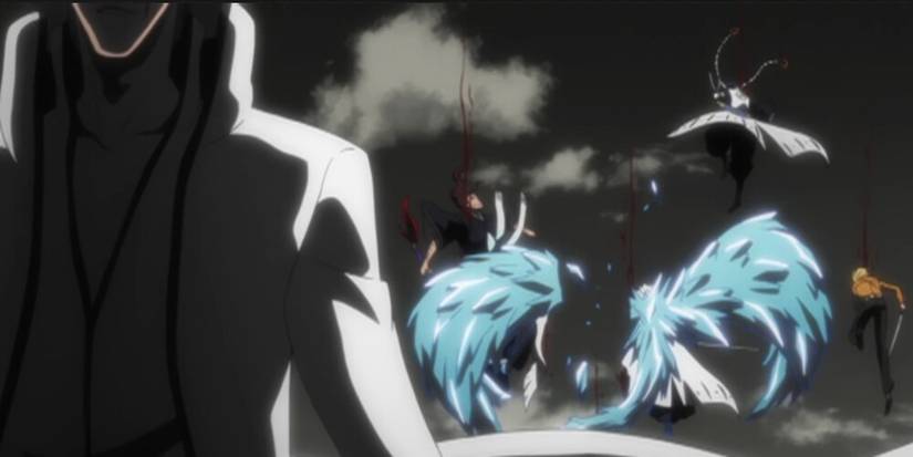 Aizen Cutting Down The Captains