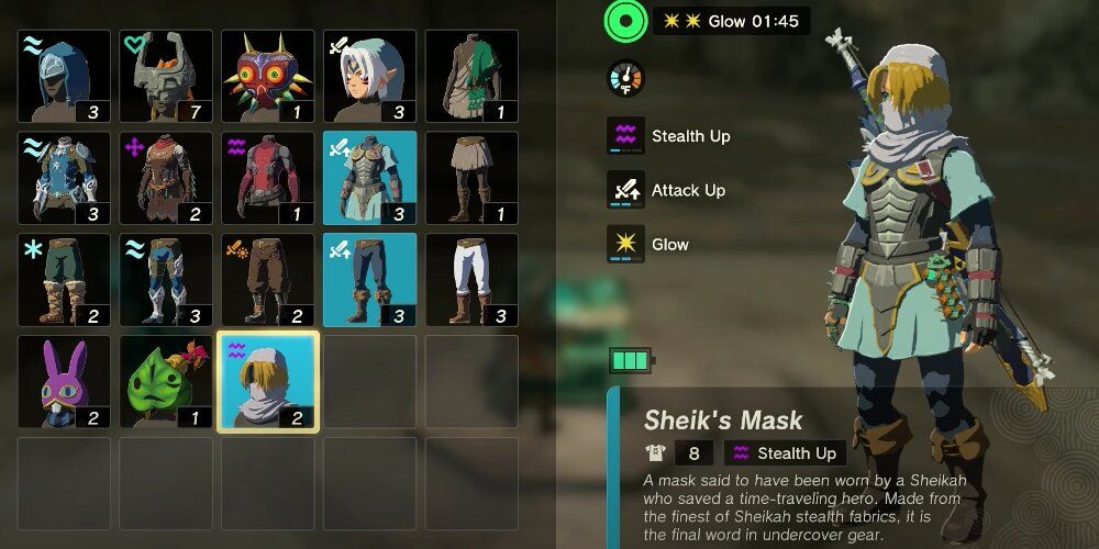 Link Wearing Sheik's Mask
