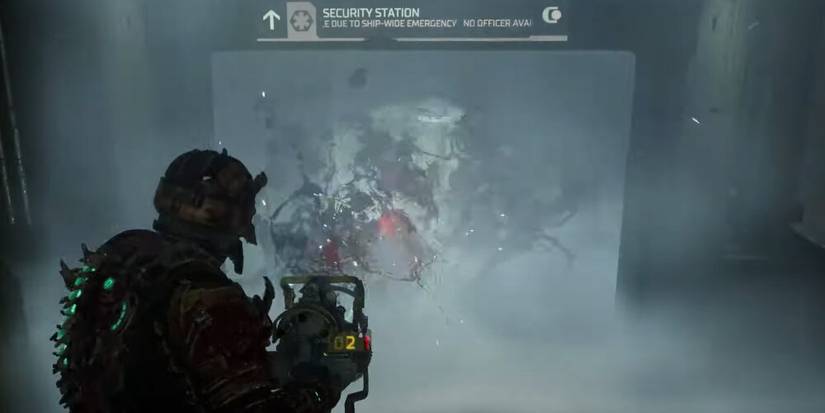 Isaac Killing Two Necromorphs With The Force Guns