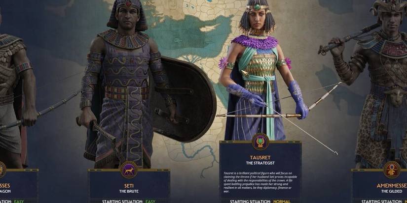 Leaders Selection Screen In Total War Pharaoh