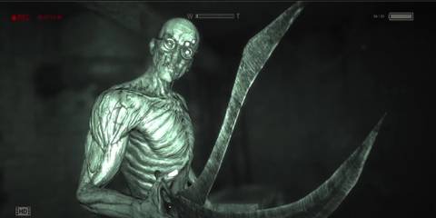 Doctor Holding Giant Tweezers in Outlast