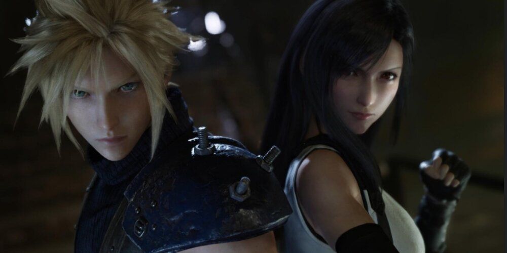 Cloud And Tifa Back To Back In Final Fantasy 7 Remake