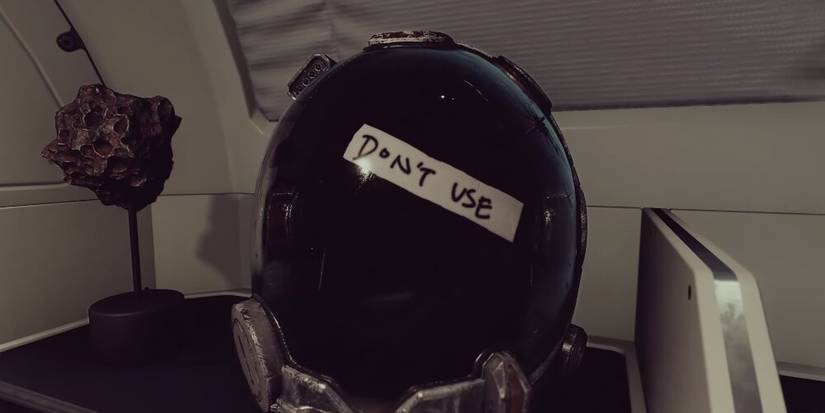 Space Helmet With "Don't Use" Written Across It