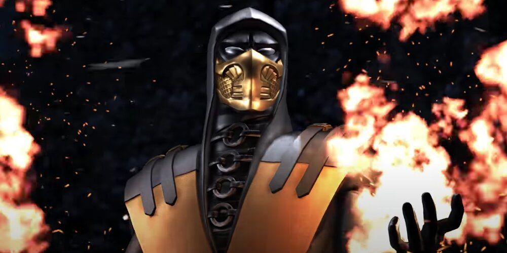 Golden Skin Scorpion in Mortal Kombat X