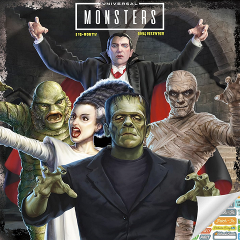Universal Movie Monsters 2024 calendar