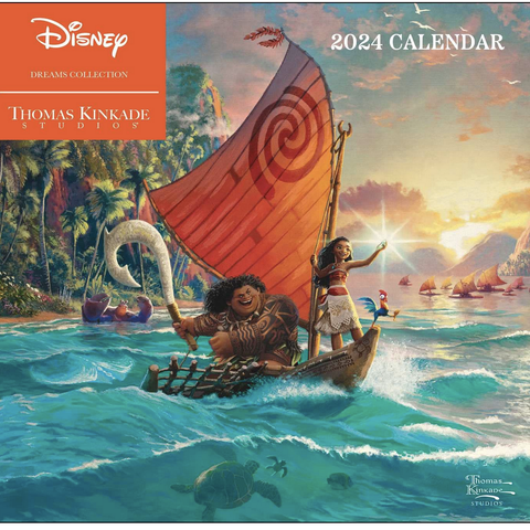 Disney Dreams Collection by Thomas Kinkade Studios: 2024 Wall Calendar
