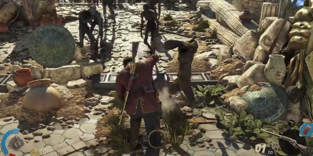 Frank Punching An Enemy In Strange Brigade