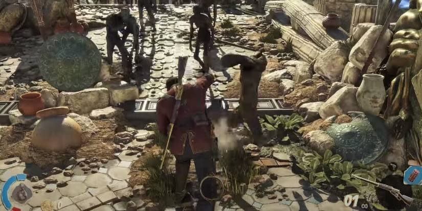Frank Punching An Enemy In Strange Brigade
