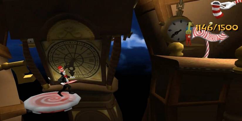 Cat Jumping Between Platforms