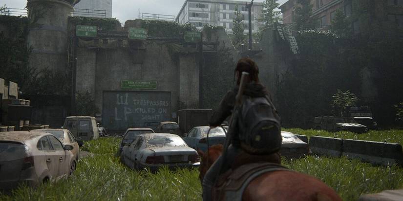 Ellie Riding A Horse Up To A Gate