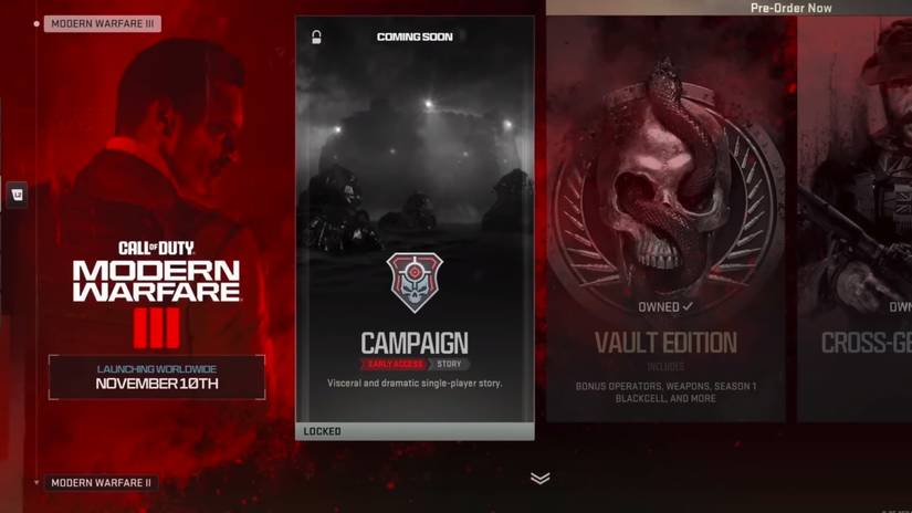 mw3 campaign early access